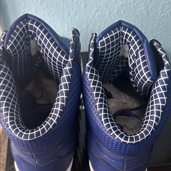 Pastry Blue High-Top Sneakers for women’s size. - Picture 9 of 10